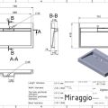 Умивальник Miraggio AGNESS 750 білий матовий