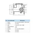 Клапан зворотного ходу каналізаційний фланцевий 50 мм