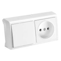 Вимикач + розетка VIKO Vera 90681186