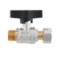 Кран кульовий з накидною гайкою Raftec GOLD PN64 ВЗ 1/2' GRGMS1