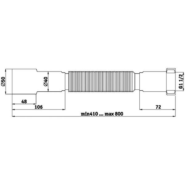 Гнучка труба Ani Plast K 106 1 1/2'x40/50 мм