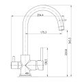 Змішувач для кухні Imprese Daicy-U 55009-U