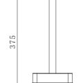 Йоржик настінний VENTA V150C матове скло хром