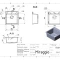 Мойка для кухни MIRAGGIO Bodrum 510x500 Белый