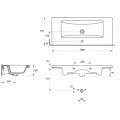 Раковина меблева Cersanit COMO 100 см, арт. K32-016-EX1