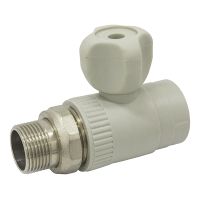 Кран радиаторный прямой PPR ASG PN20 НН 25 мм 3/4' 1418252176