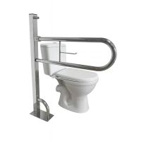 Поручень откидной Эверест Компани d 32м-1000*700мм с держатель.туалет.бумаги, арт. PSU-02b