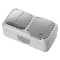 Вимикач + розетка VIKO Palmiye IP 54 90555582