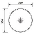 Раковина накладна Cersanit MODUO 35 см кругла, арт. K116-047