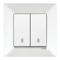 Вимикач VIKO Meridian 2 клавіші 90970017-WH