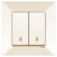 Вимикач VIKO Meridian 2 клавіші 90970217-WH