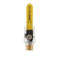 Кран кульовий Raftec YELLOW PN40 НВ 1/2' ручка GRH11