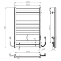 Рушникосушарка VENTA Metropolis 800х500 MTU.80.50.8.B.U.4