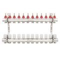Колектор Polmark 1'x3/4' 12 виходів з термоклапанами та витратомірами PBMF112