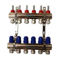 Колектор з витратомірами Gross 1 'x6 + євроконус
