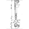 Впускной механизм Alcaplast A17-1/2'