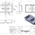 Мойка для кухни MIRAGGIO Westeros 870x500 Черный