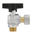 Кран кутовий кульовий з накидною гайкою Raftec GOLD PN64 ВЗ 1/2' GRGA1