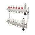 Коллектор Polmark 1'x3/4' 6 выходов с воздухоотводчиком с расходомерами без евроконусов