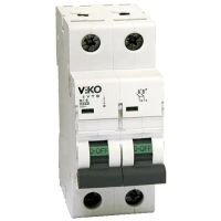 Автоматичний вимикач VIKO 2 полюса 50А С 4,5 230/400V