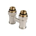 Блок кульових кранів Rehau прямий G1/2'xG3/4'